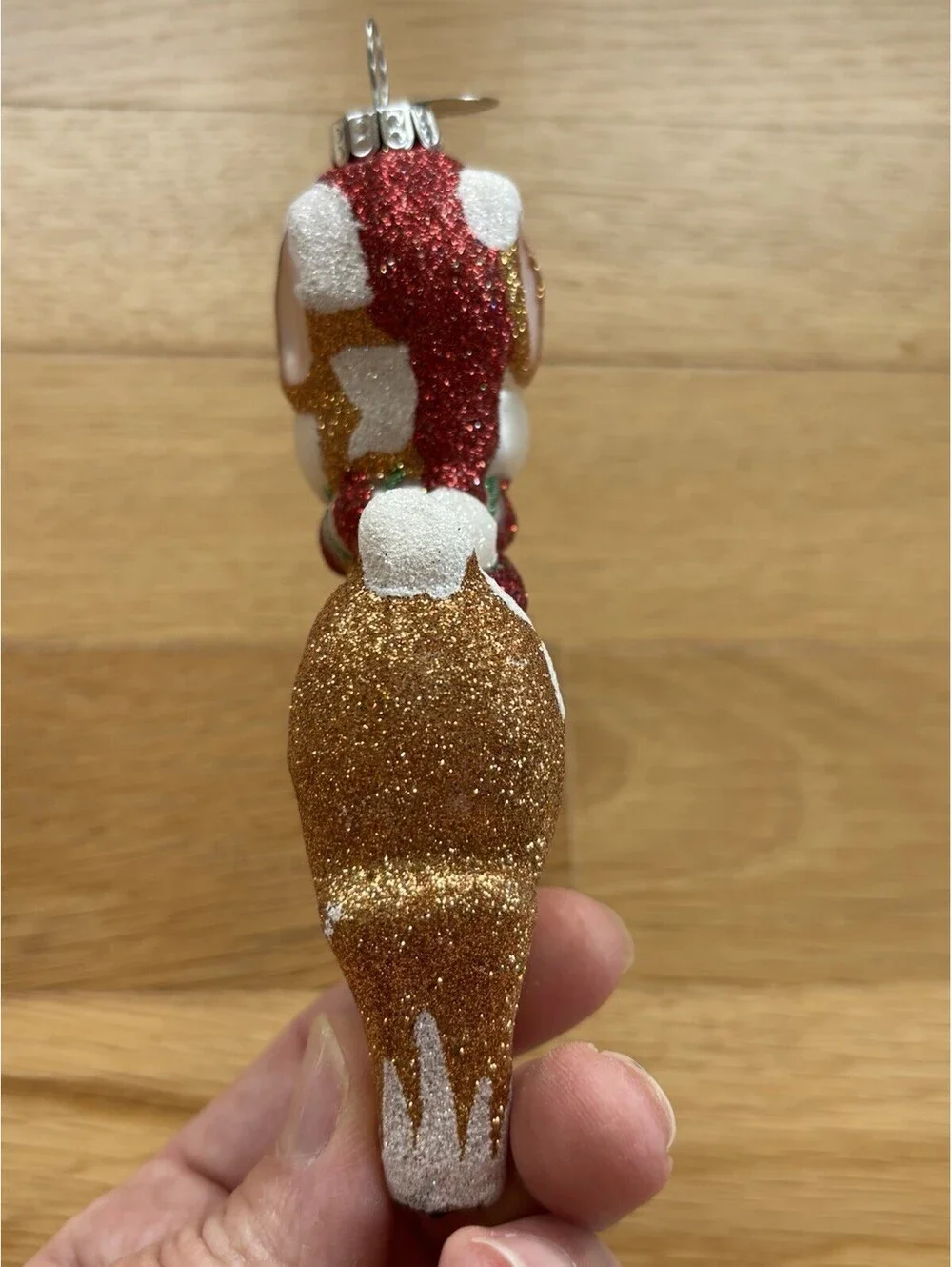 Celebrations by Radko Deer Santa Hat Fawn Glass Christmas Ornament w/ Box 2011